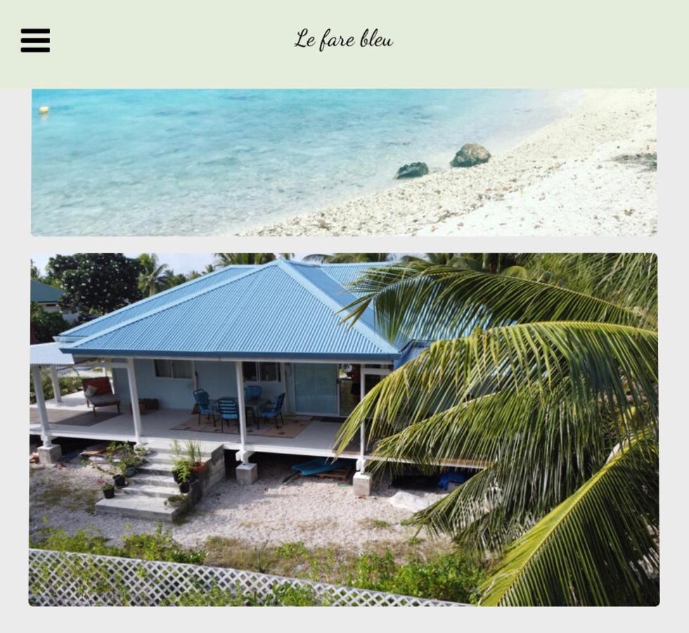 Le Fare Bleu Tiputa Rangiroa Lejlighed Eksteriør billede